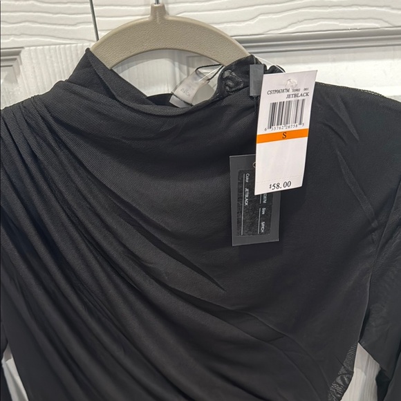 Black draped top - Picture 3 of 3